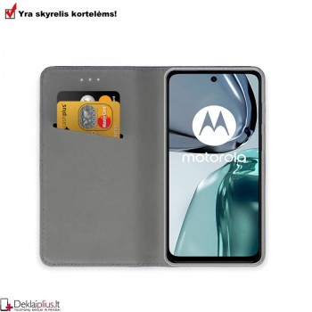 Telone atverčiamas dėklas - juodas (Motorola Moto G62 5G) Telone atverčiamas dėklas - juodas (Motorola Moto G62 5G)